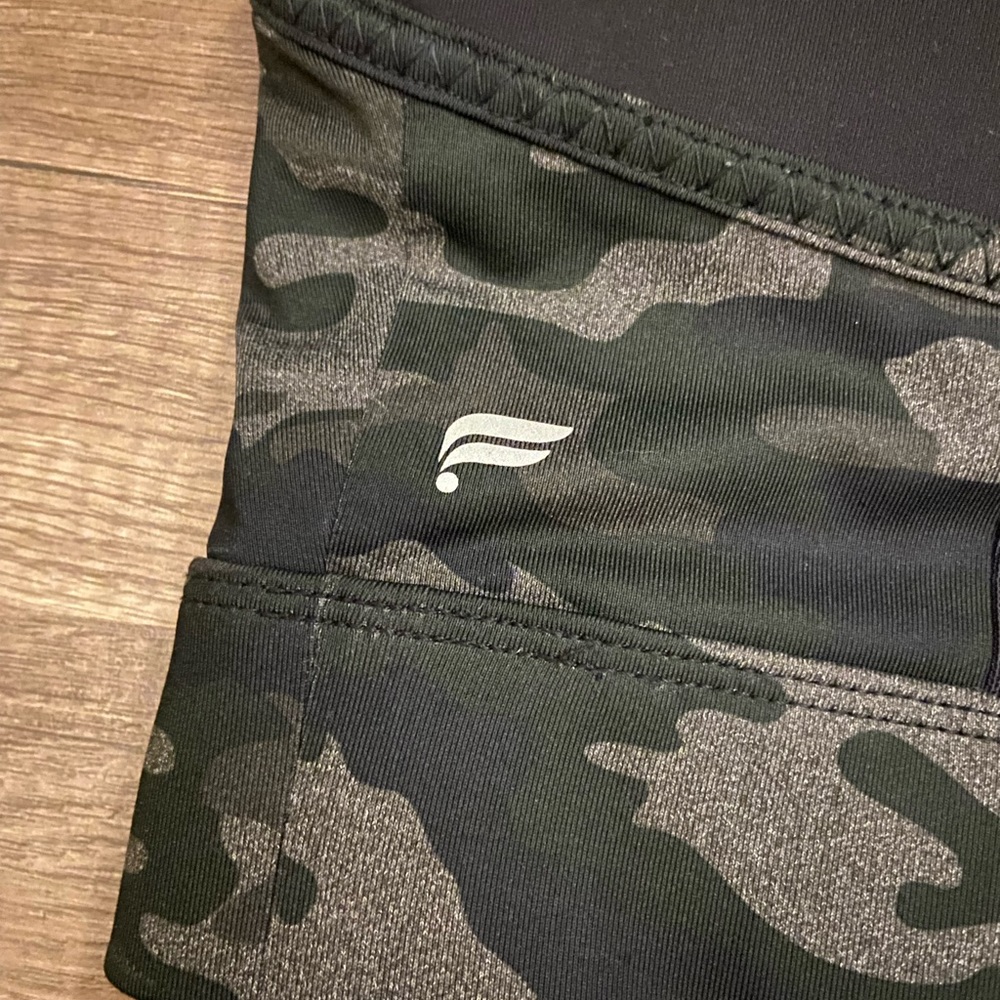 Fabletics Camo Racerback Sports Bra - Picture 4 of 5